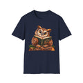 Owl Reading T-Shirt — Cute Book Lover Graphic Tee
