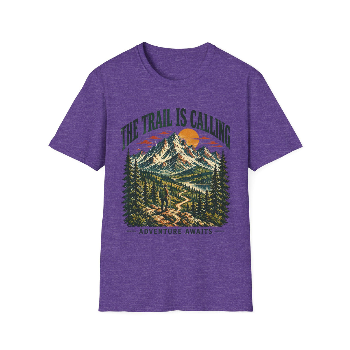 Camping Outdoor Adventure T-Shirt — "The Trail Is Calling"