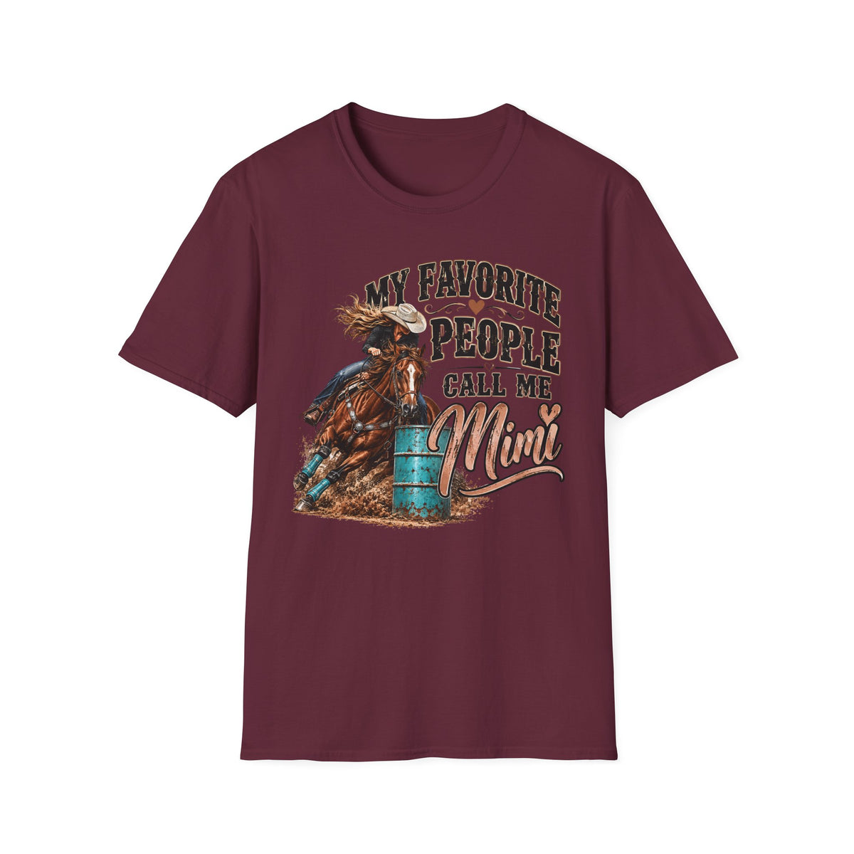 Mimi Cowboy Graphic T-Shirt — "My Favorite People Call Me Mimi" Western Tee