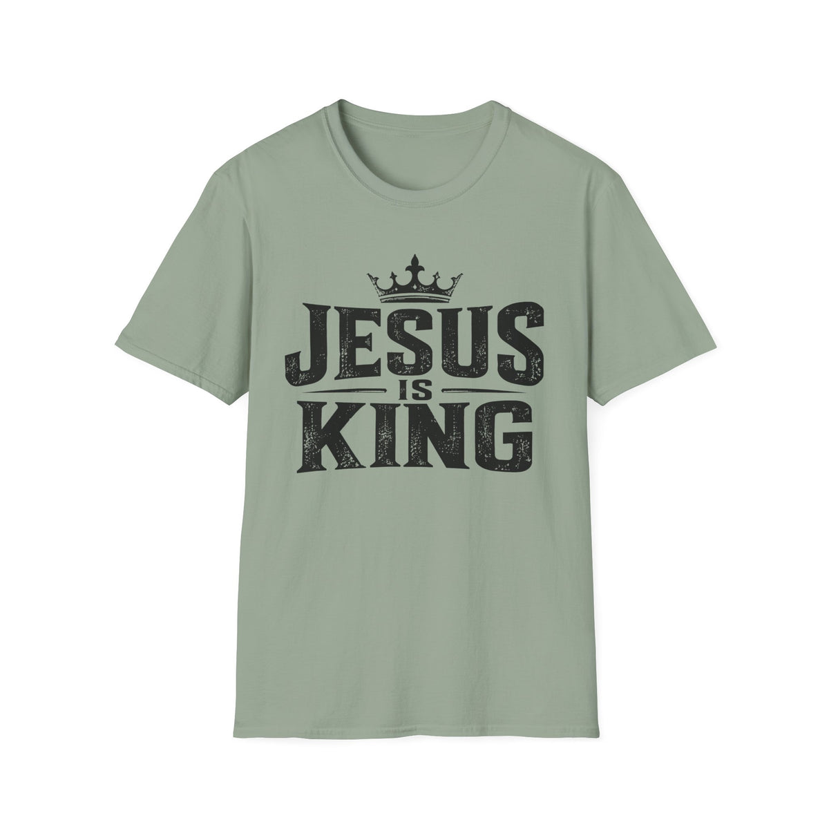 Jesus Is King T-Shirt – Christian Faith Tee with Crown Graphic