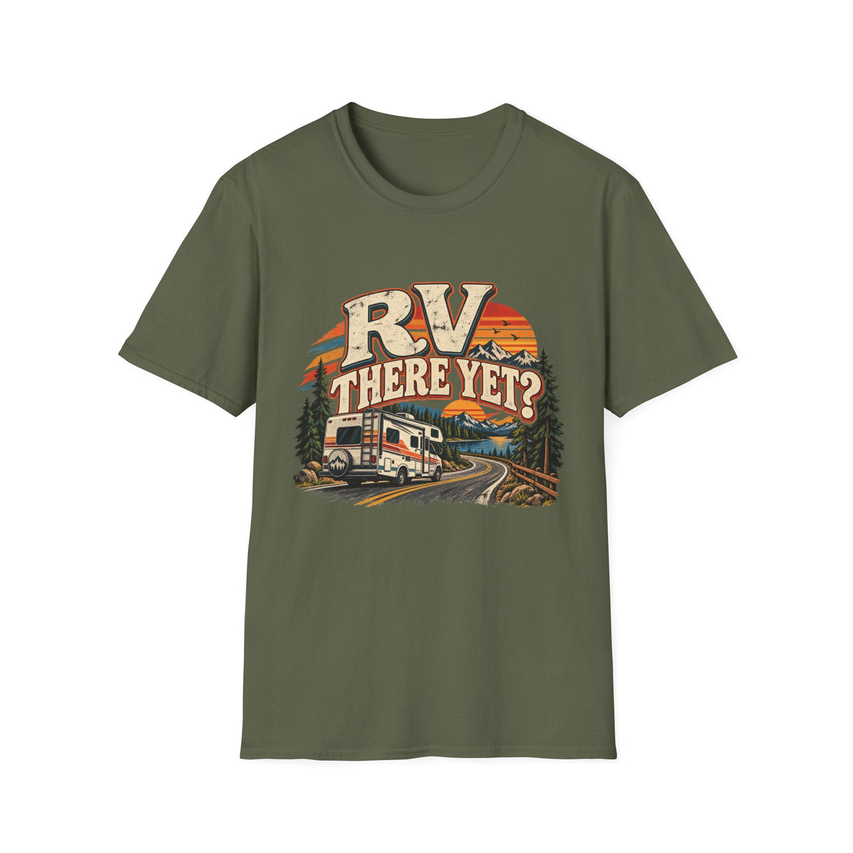 RV T-Shirt — "RV There Yet" RV Camping Tee