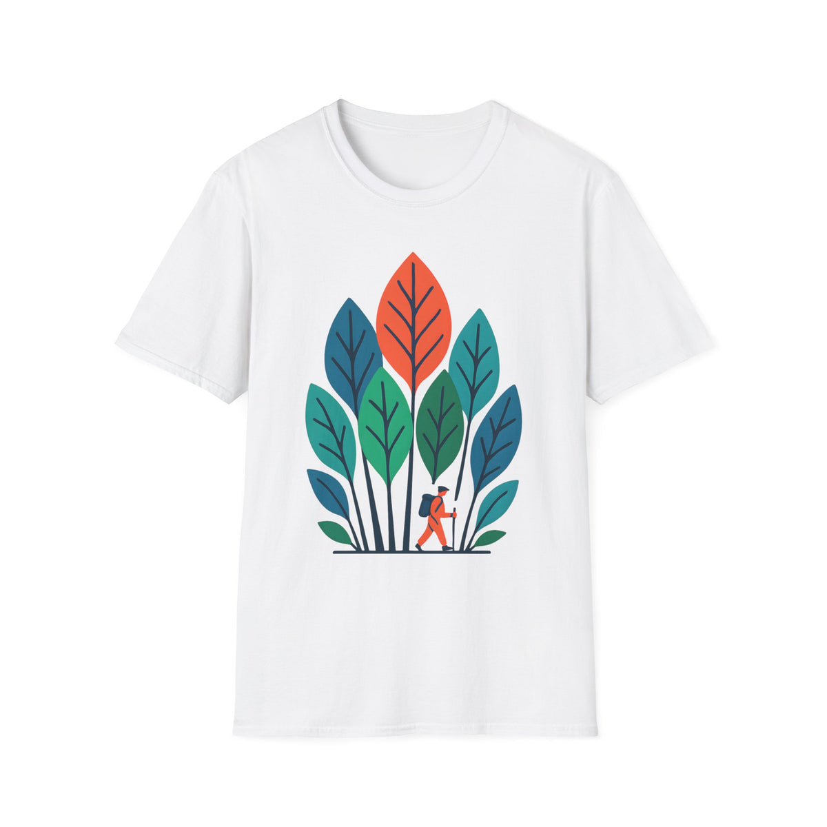 Hiker in Leaves T-Shirt