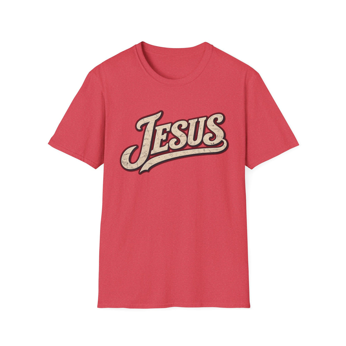 Jesus Script T‑Shirt — Vintage Retro Faith Tee