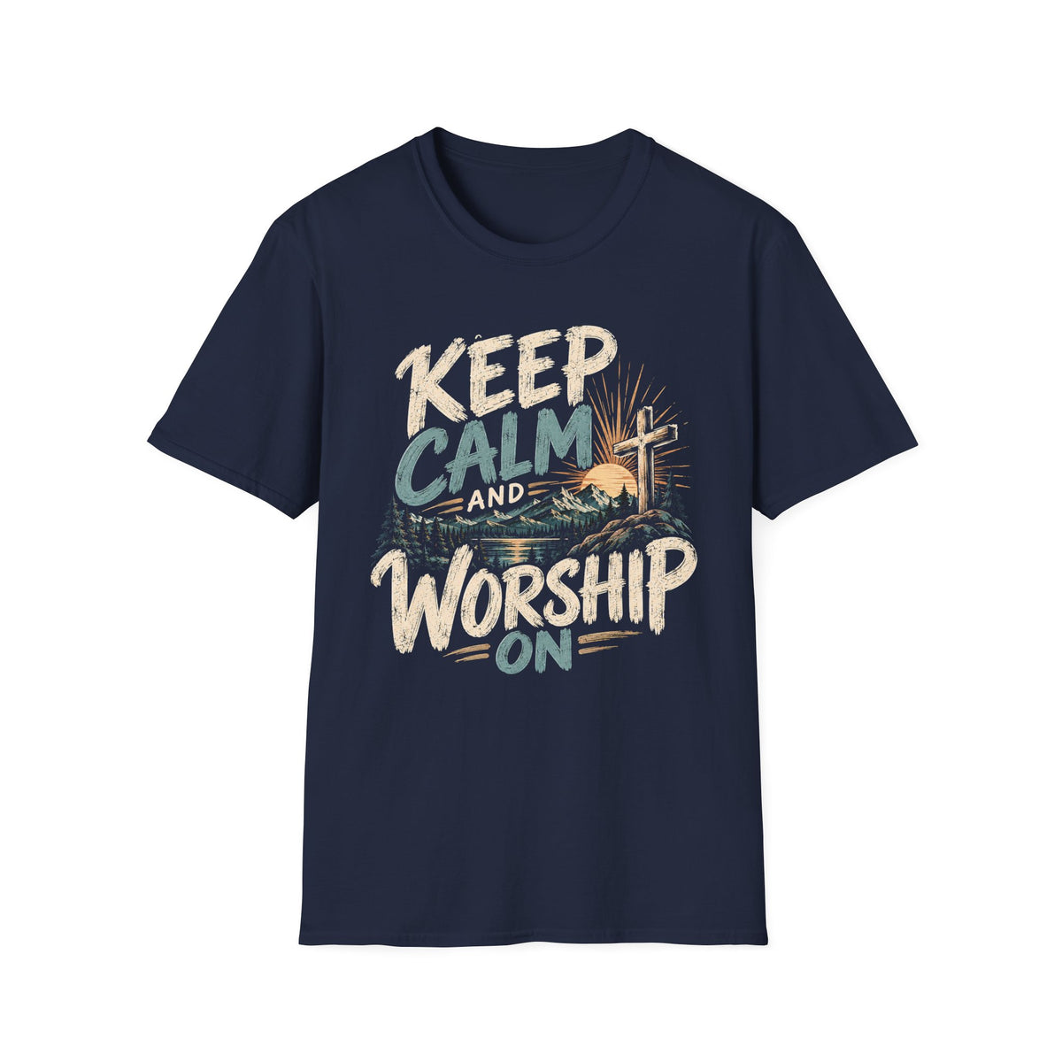 Keep Calm and Worship Christian Faith T-Shirt