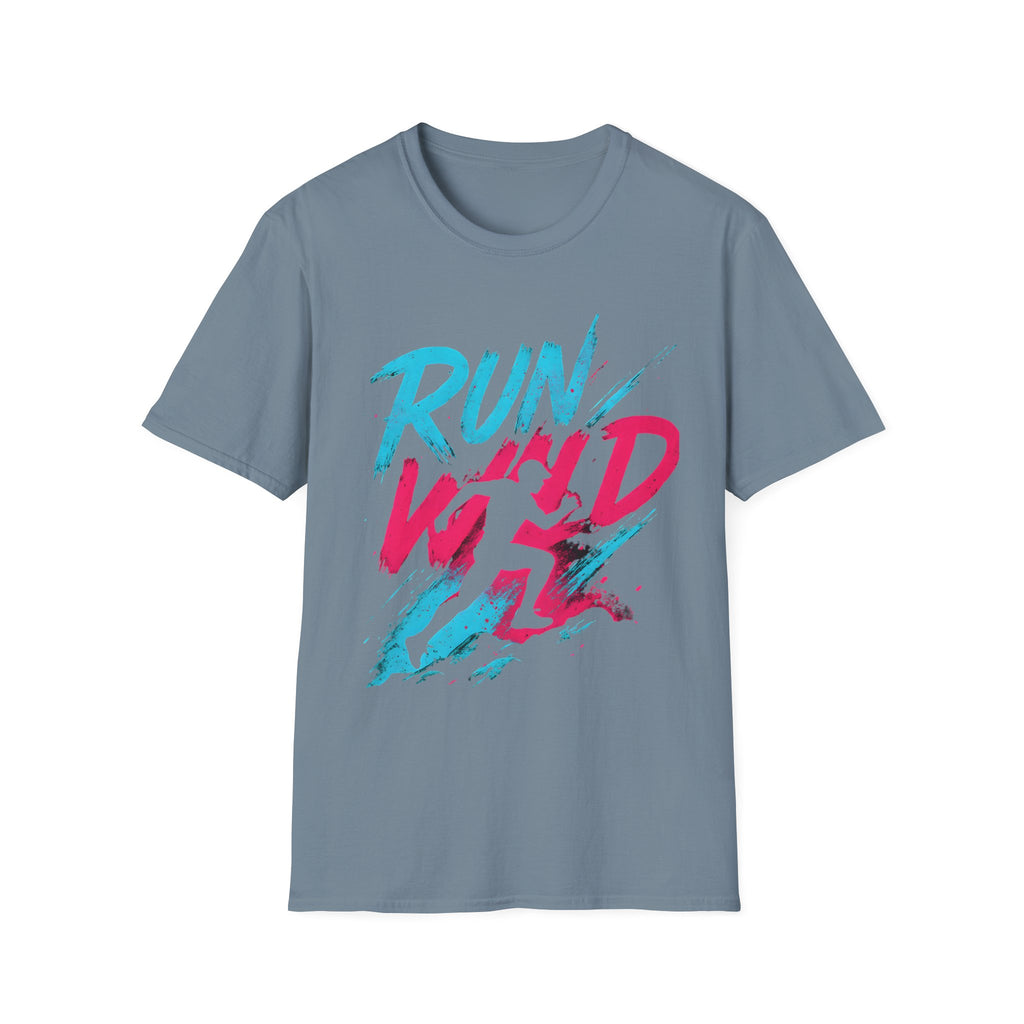 Neon Run Wild Typography T-Shirt