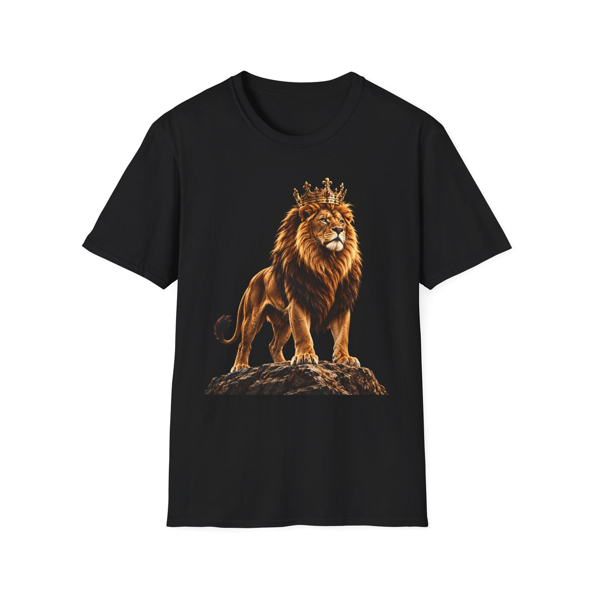 Lion King Crown T-Shirt — Regal Wildlife Graphic Tee