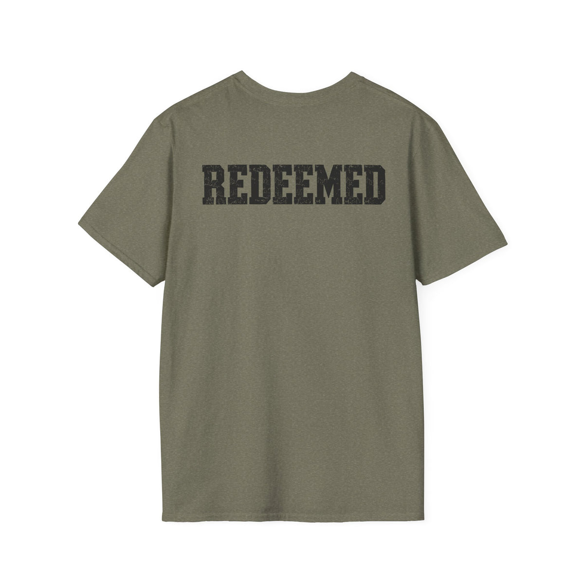 Believe Christian T-Shirt — "We Must Be Born Again" Back Cross Tee