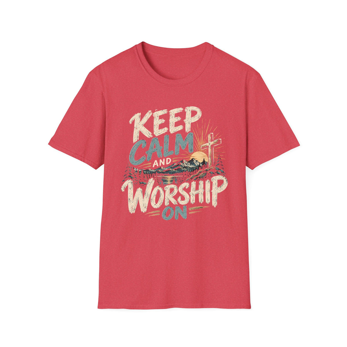Keep Calm and Worship Christian Faith T-Shirt
