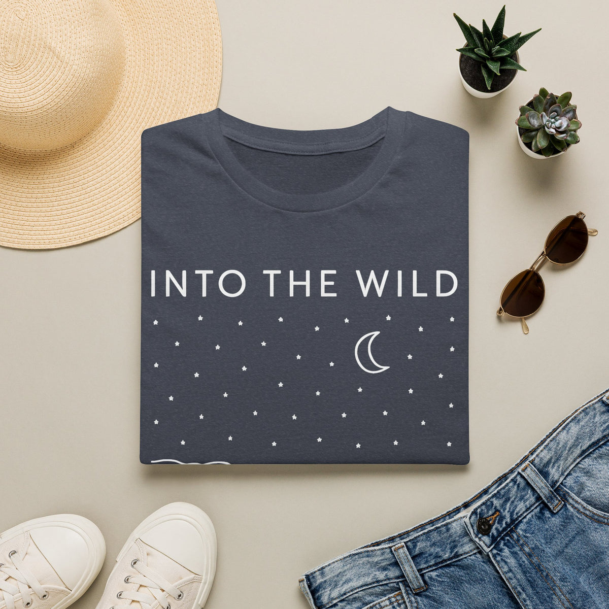 Moonlit Night Boat T-Shirt