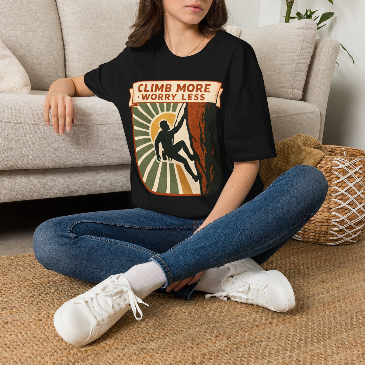 Climb More Worry Less T-Shirt