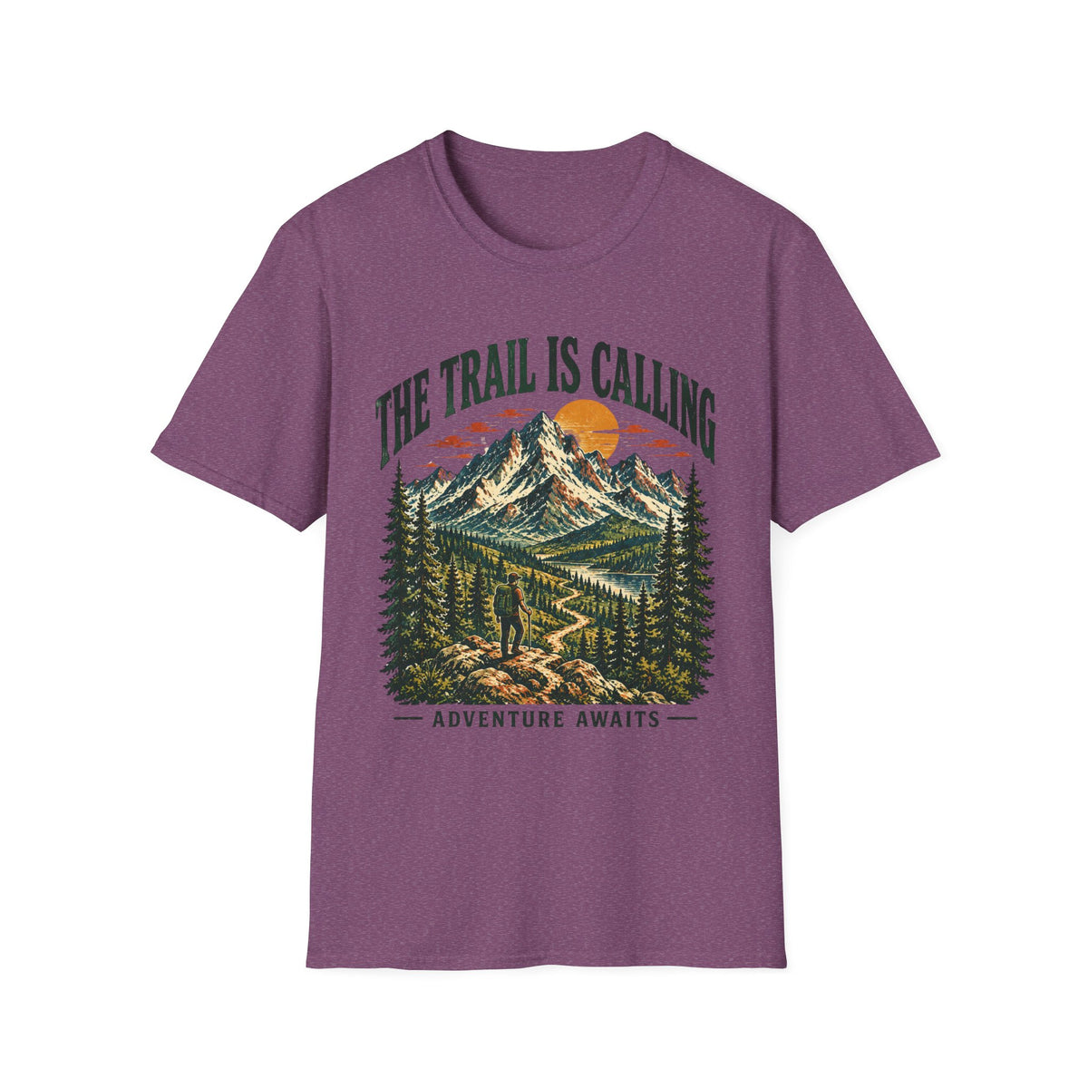 Camping Outdoor Adventure T-Shirt — "The Trail Is Calling"