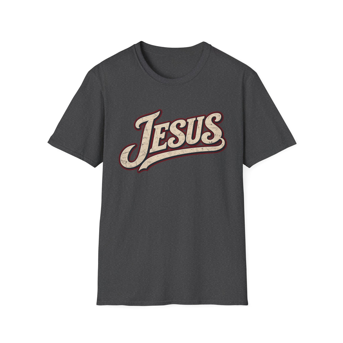 Jesus Script T‑Shirt — Vintage Retro Faith Tee